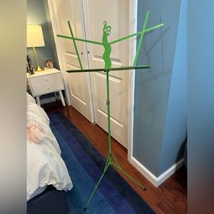 Deluxe Aluminum Collapsible Music Stand with Adjustable Tray, Lime Green